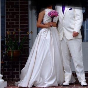 sherri hill two piece prom dress